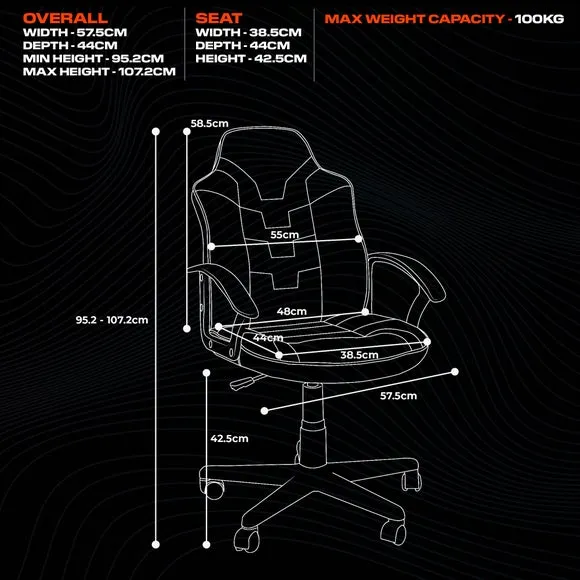 X Rocker Saturn Junior Esport Gaming Chair 6