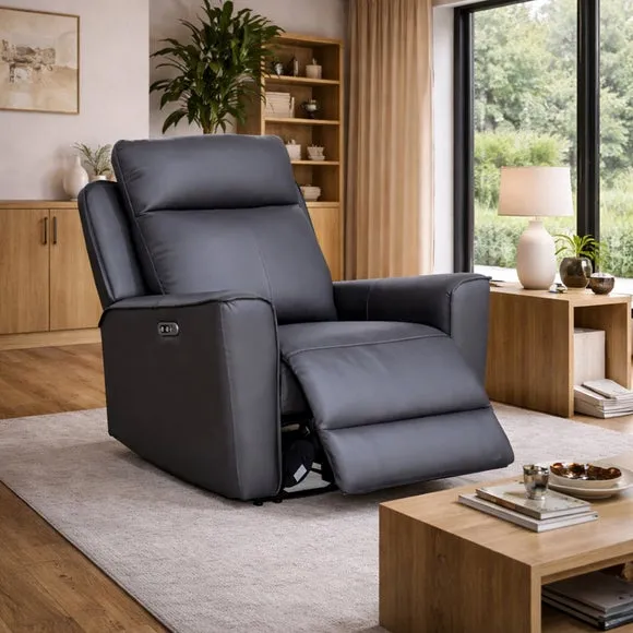 Aspire Elmhurst Leather Power Recliner Armchair 2