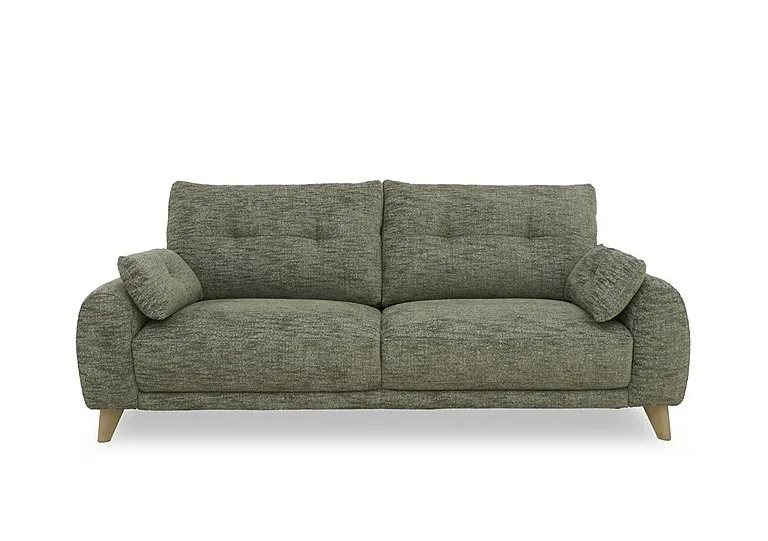 Malmo Fabric 3 Seater Sofa - Olive Green