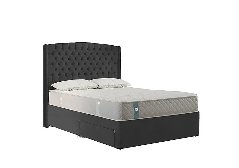 Waltham Soft 2 Drawer Divan Set - Double - Tweed Sable
