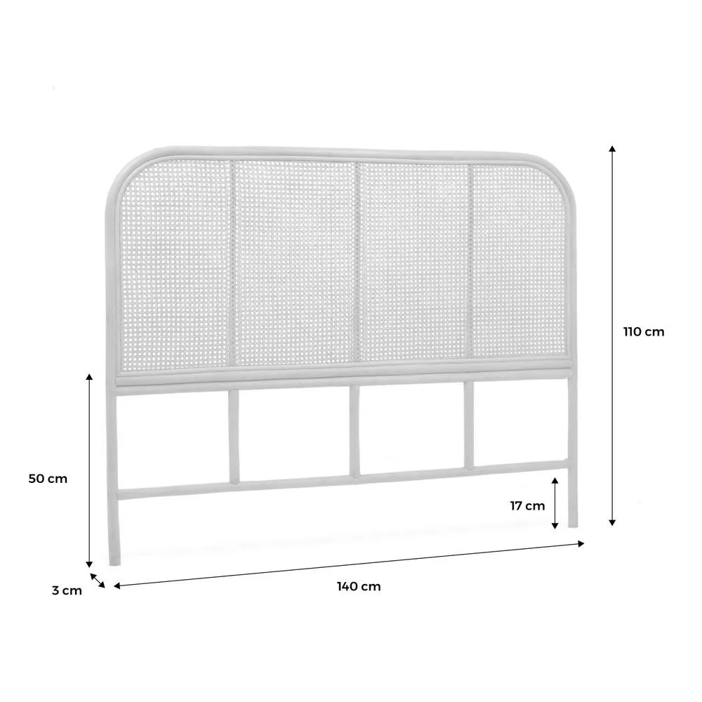 sweeek Dark rattan & cane headboard in Dark Brown 6