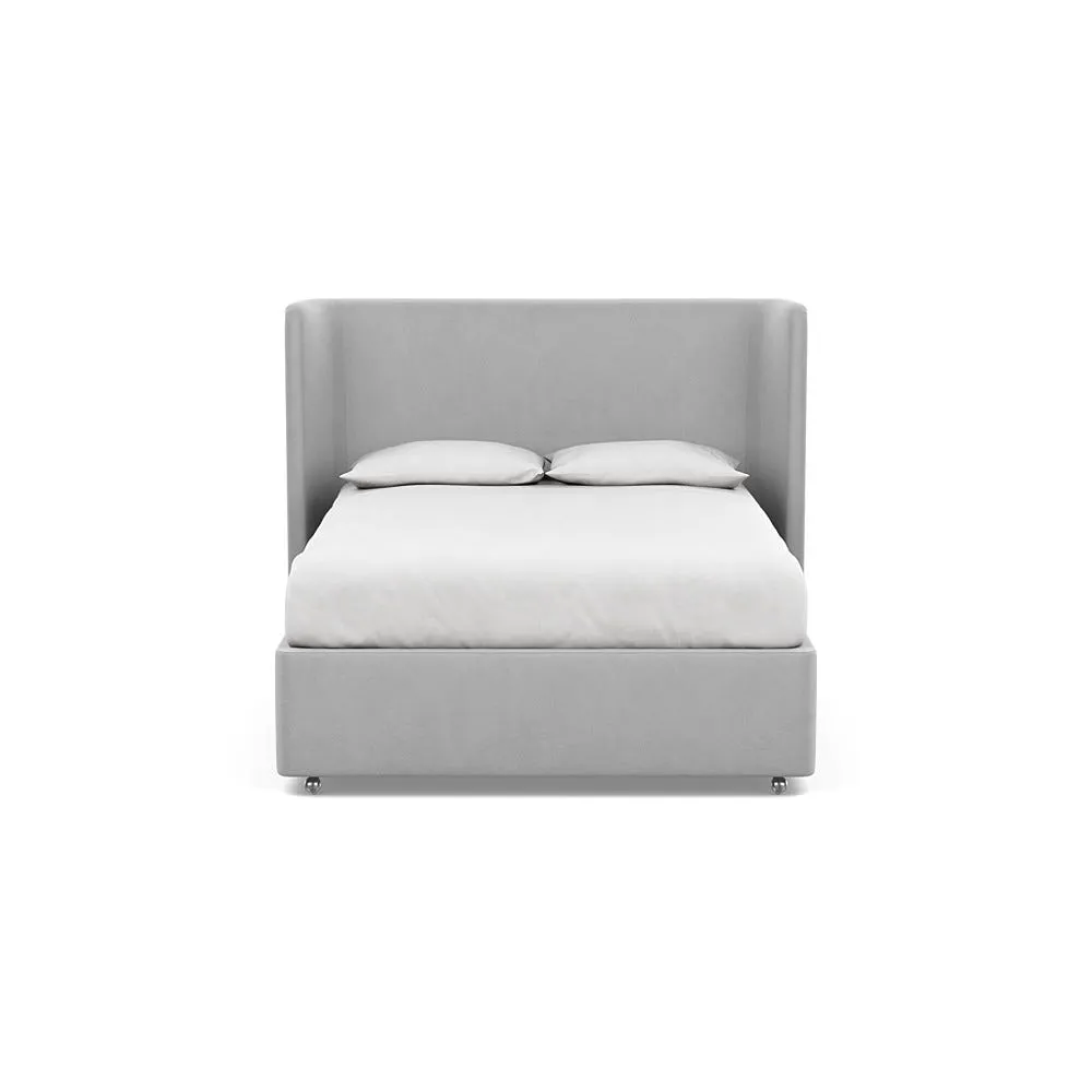 Heal's Deep Divan King Velvet Platinum None