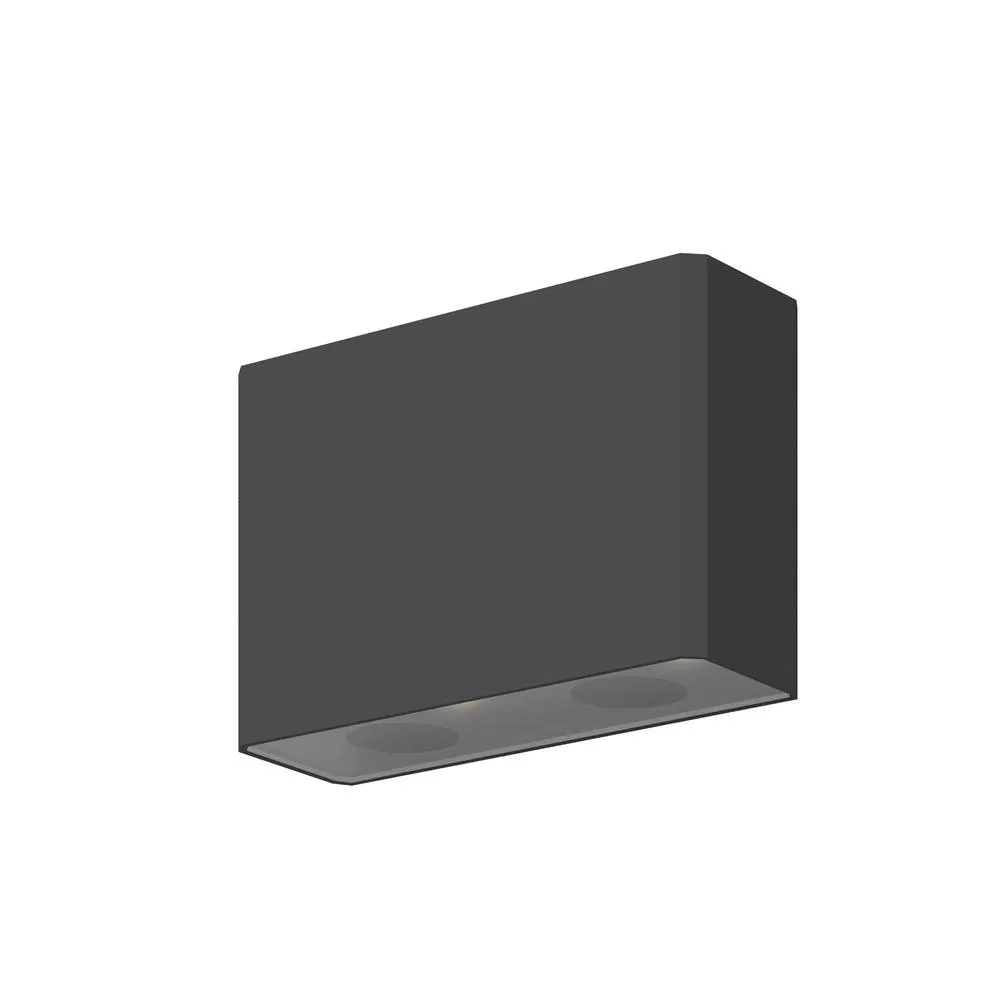 Netlighting Show Outdoor Up Down Wall Lamp Graphite 3000K 200lm IP54 in Grey