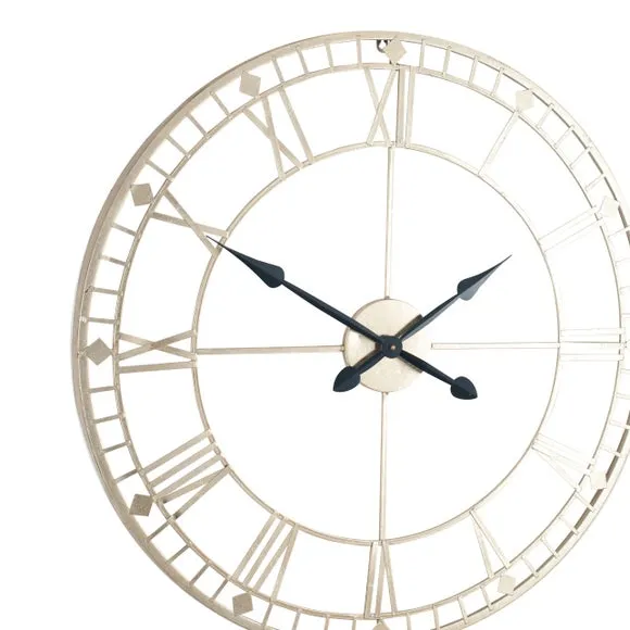 Antique Metal Skeleton Wall Clock 5