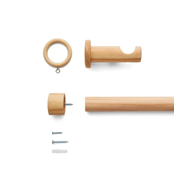 Trinity Wood Curtain Pole 3
