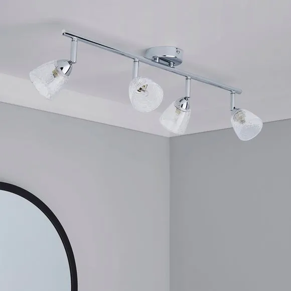 Balston 4 Light Glass Semi Flush Spotlight Bar 2