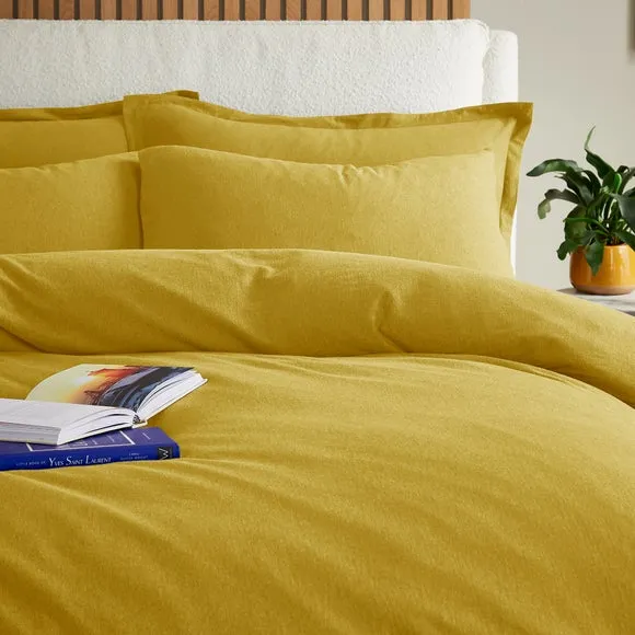 Elements 100% Cotton Jersey Plain Duvet Cover & Pillowcase Set​ 2