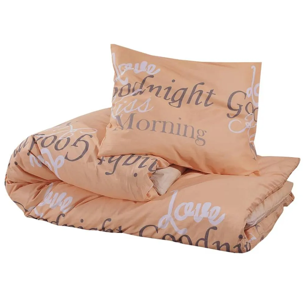Berkfield Home Elegant Duvet Cover Set Pink 200x200 cm Cotton