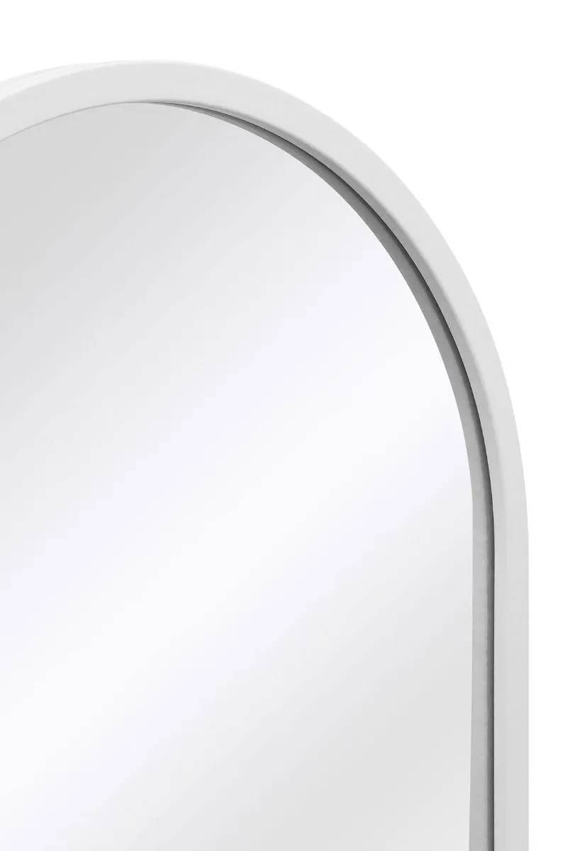 MirrorOutlet White Framed Arched Window Garden Mirror 63" X 21" (160x53CM) 4