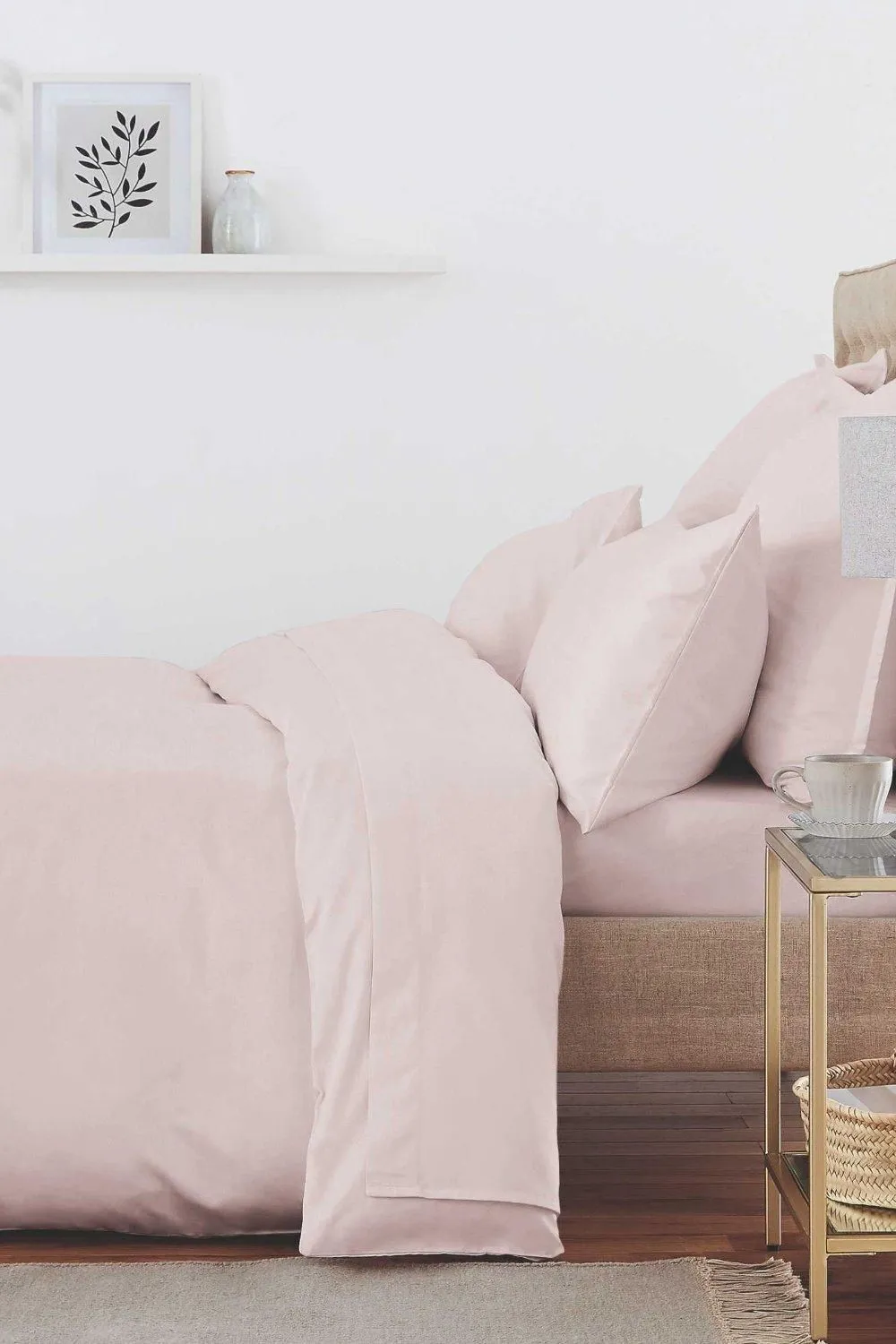 Murmur ' 250TC' Plain Dye Fitted Sheet in Ivory 2