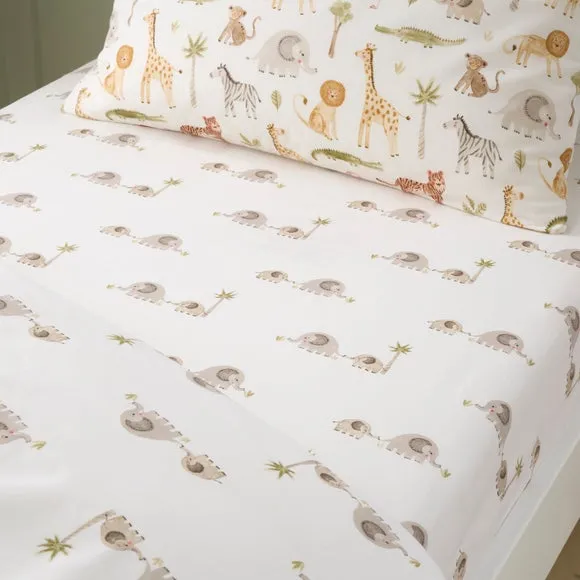 Set of 2 Little Wild Ones 100% Cotton Fitted Sheets 2