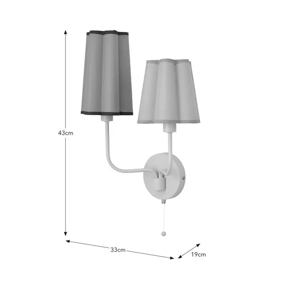 Vanellope 2 Light Wall Light 6