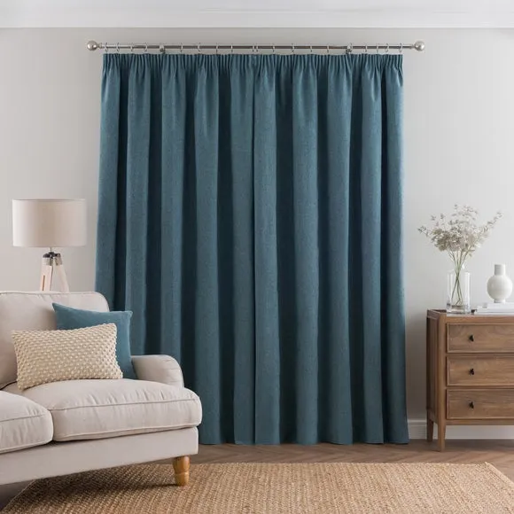 Luna Brushed Pencil Pleat Curtains (Blackout Available) 4