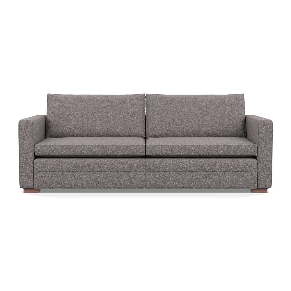 Heal's Palermo 4 Seater Sofa Loop Boucle Granite Walnut Feet 1