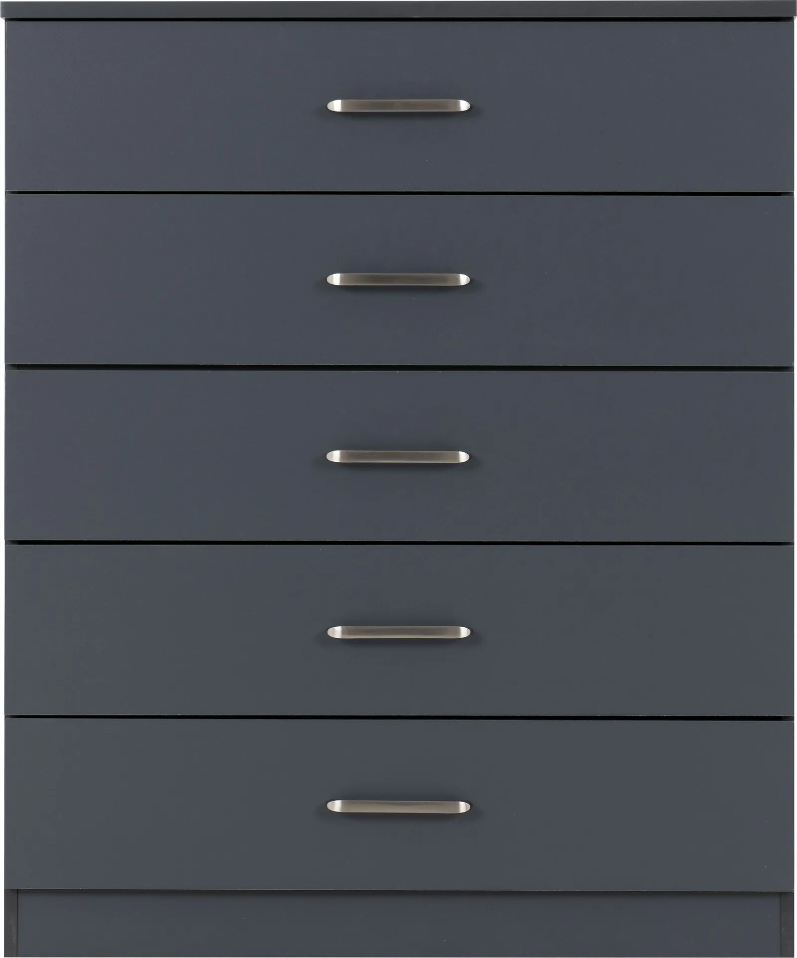Seconique Dakotia 5 Drawer Chest in Dark Grey 4