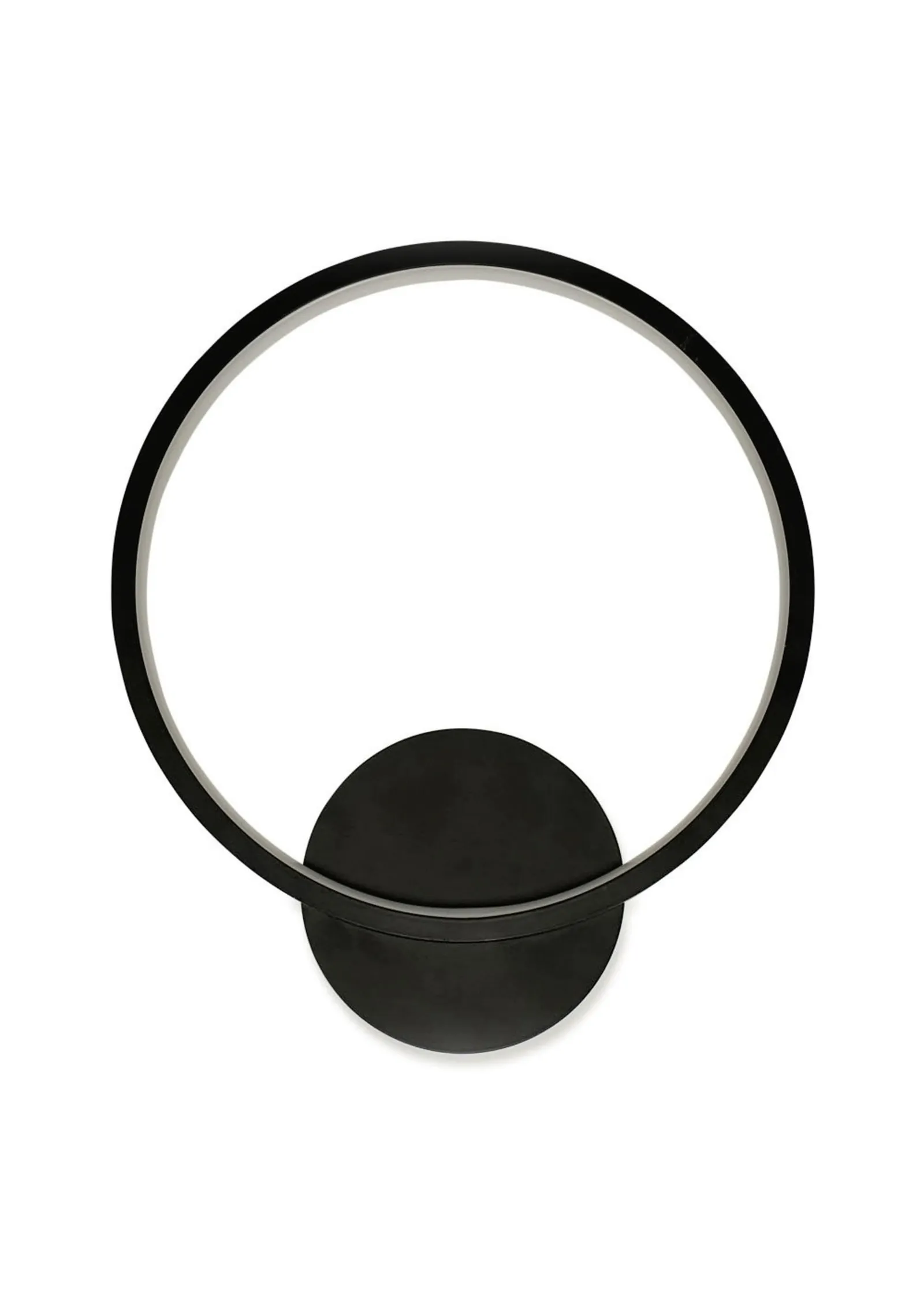 ValueLights Infinity Matte Black Loop Integrated LED Wall Lamp Light 5
