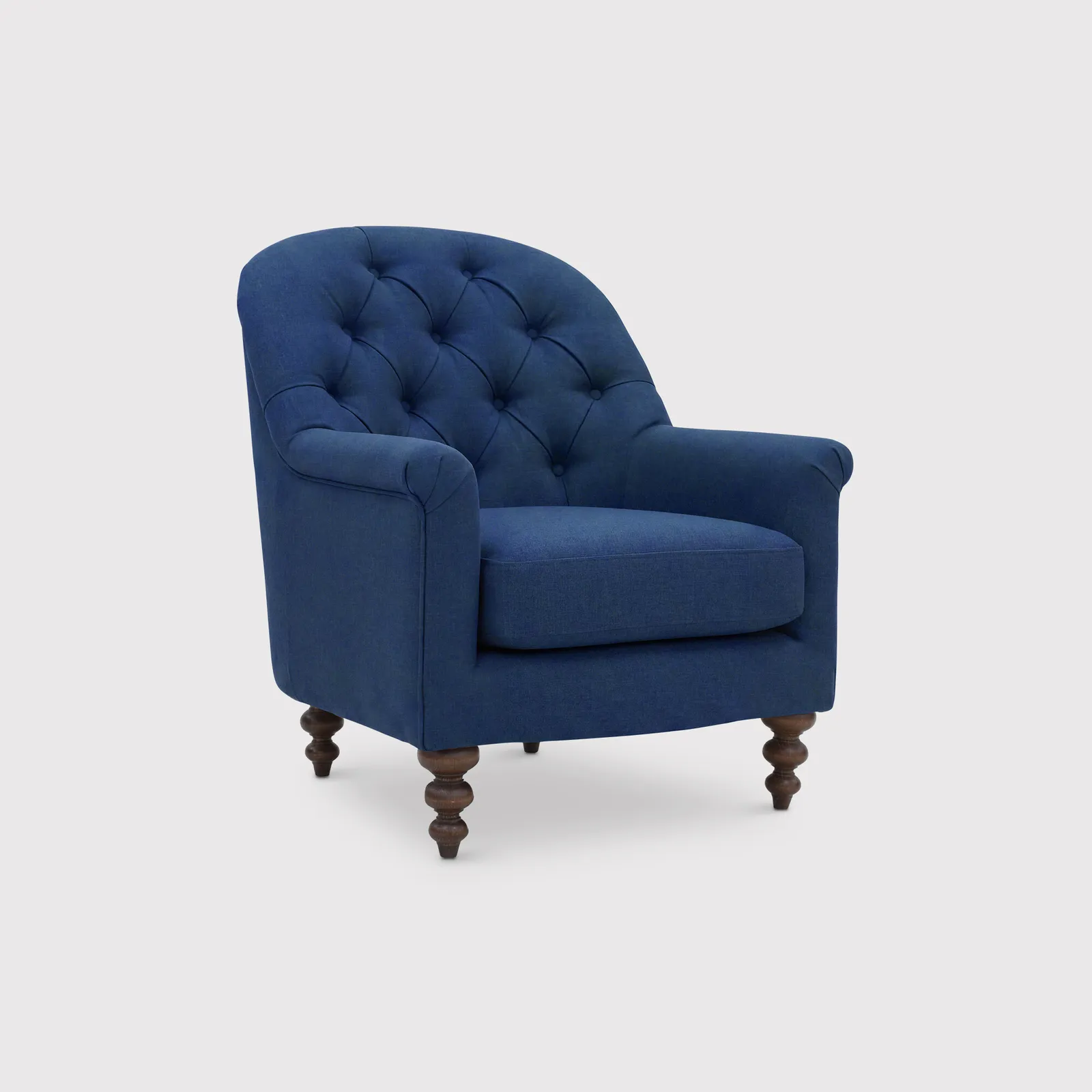English Heritage Clover 26 Accent Armchair, Blue Fabric | Barker & Stonehouse 1