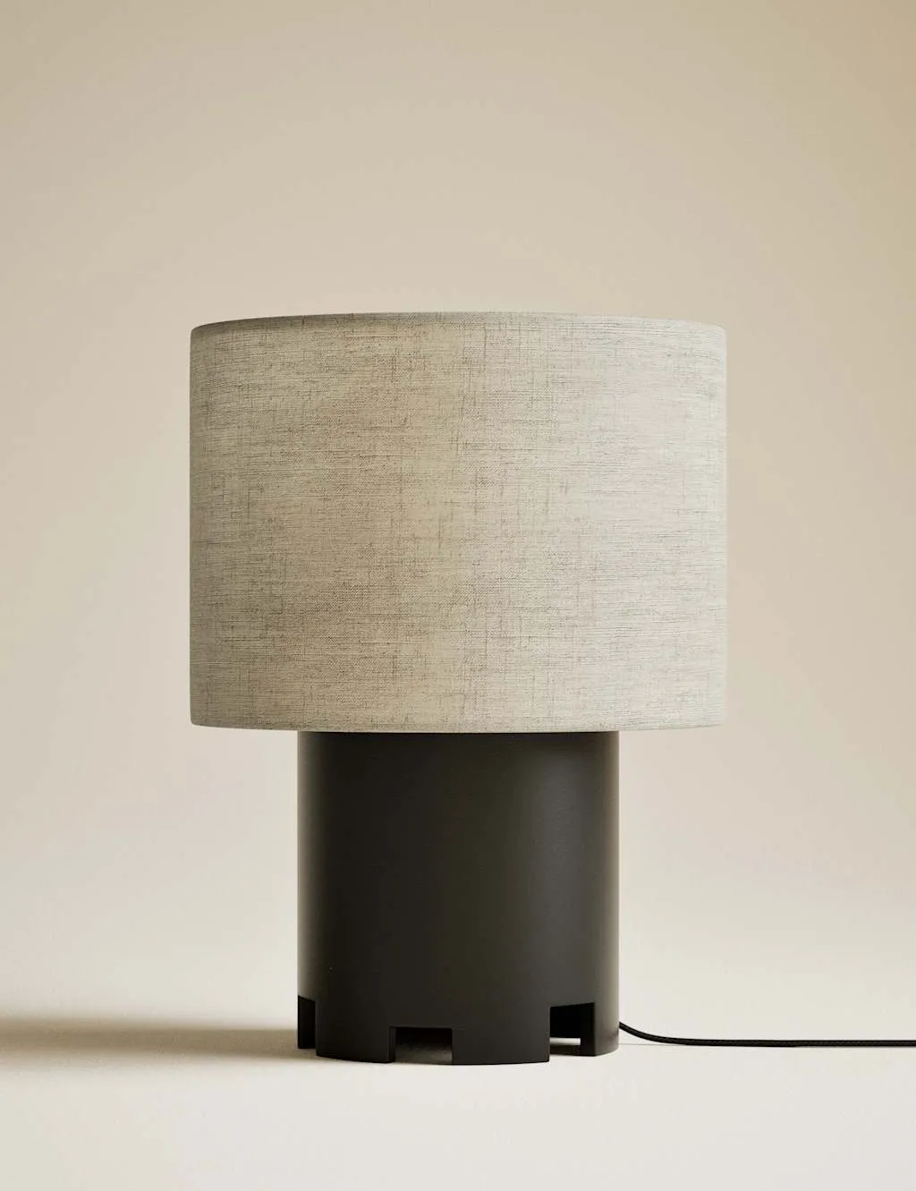 M&S X Kelly Hoppen Kelly Hoppen Castle Resin Lamp Black