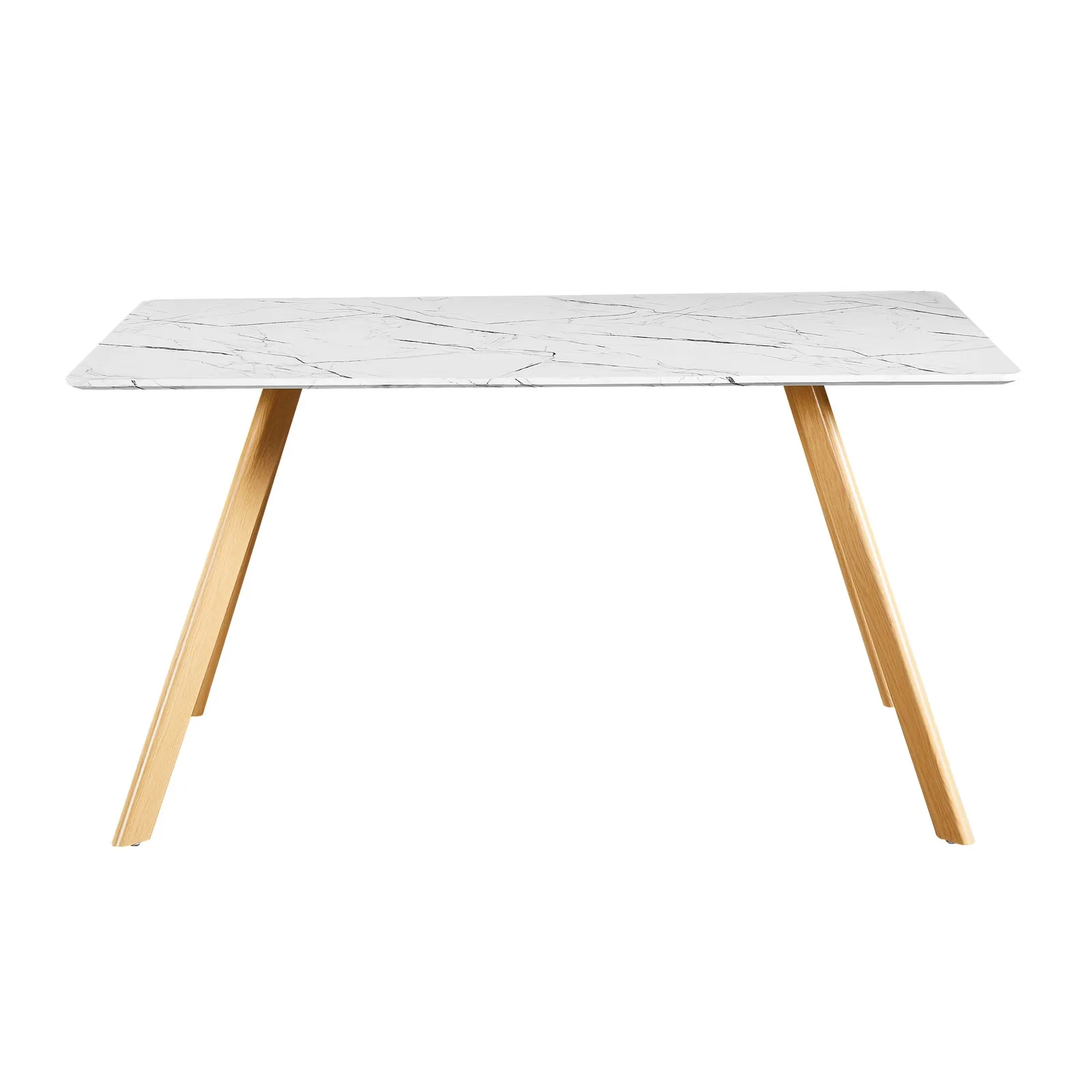 Venice Marble Effect Dining Table White