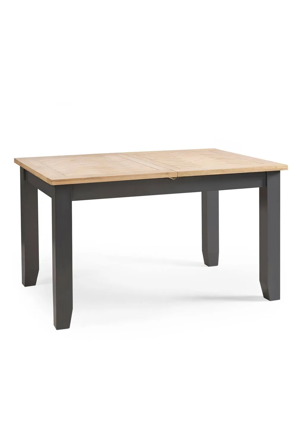 Julian Bowen Bordeaux Rectangular Extending 4-6 Seater Dining Table in Dark Grey 3