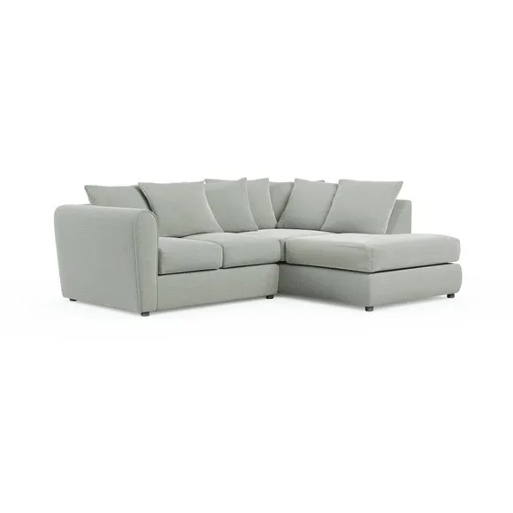 Blake Basket Weave Texture Corner Chaise Sofa 6
