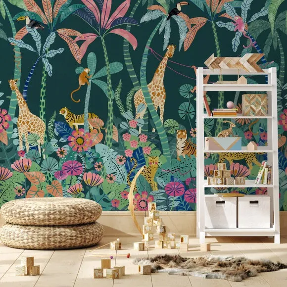 Equatorial Jungle Wall Mural 1