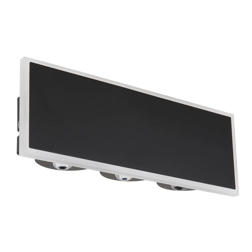 Netlighting Saidy 9x25cm Integrated LED Wall Lamp Matt Black LED 3000K 2