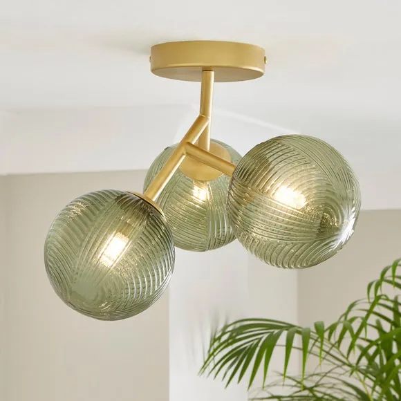 Cohen 3 Light Semi Flush Ceiling Light