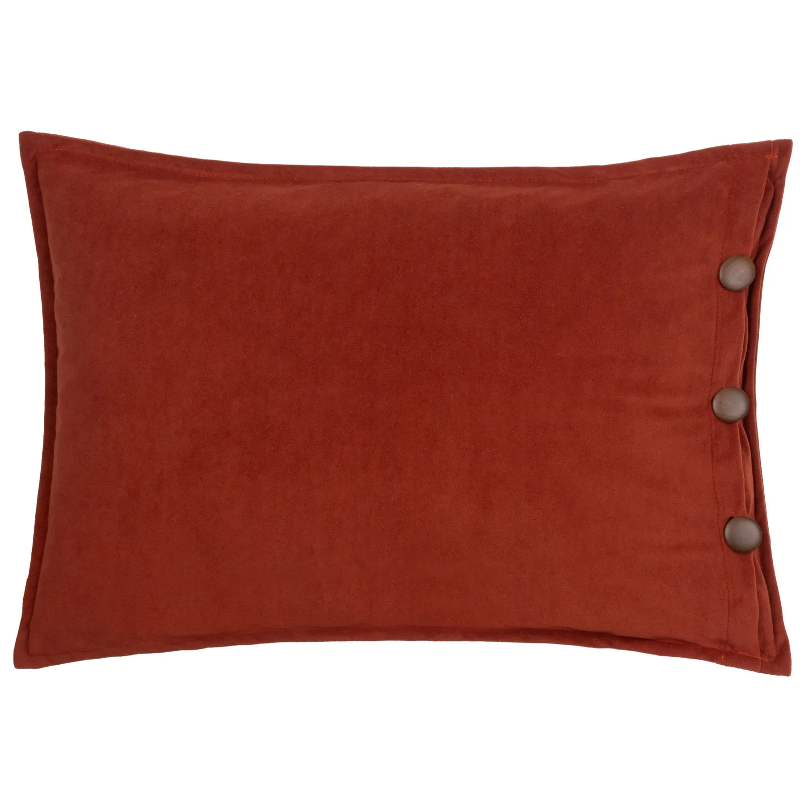 Furn . Effron Washed Velvet Polyester Filled Cushion in Red