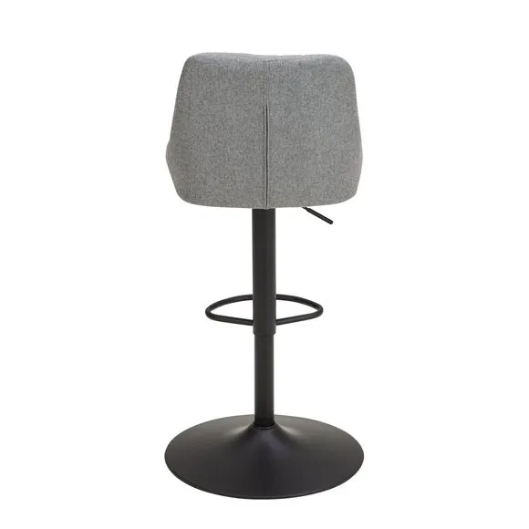 Kenton Adjustable Height Swivel Bar Stool, Fabric 5