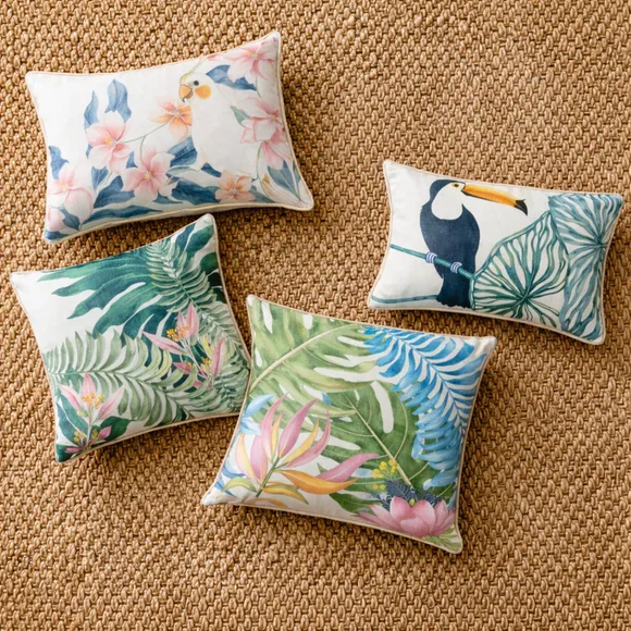 Jungle Floral Square Cushion 5
