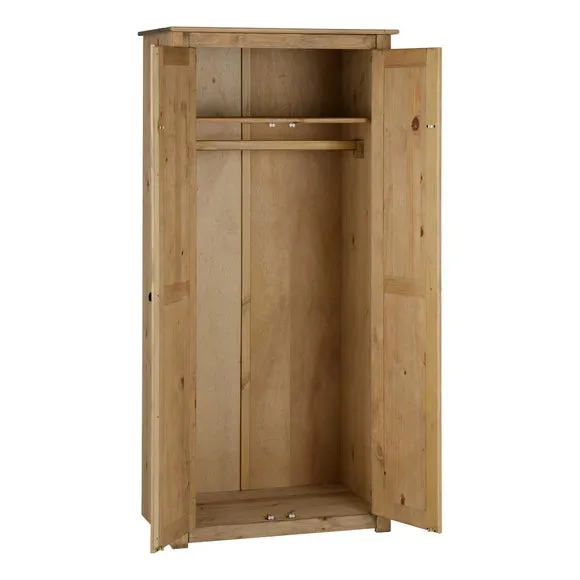 Panama Double Wardrobe, Pine 2