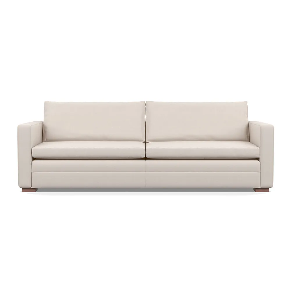 Heal's Palermo 5 Seater Sofa Siena Cotton Natural Walnut Feet 1