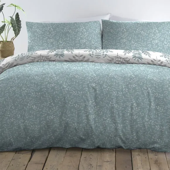 Emily Easy Care Duck Egg Duvet Cover and Pillowcase Set 4