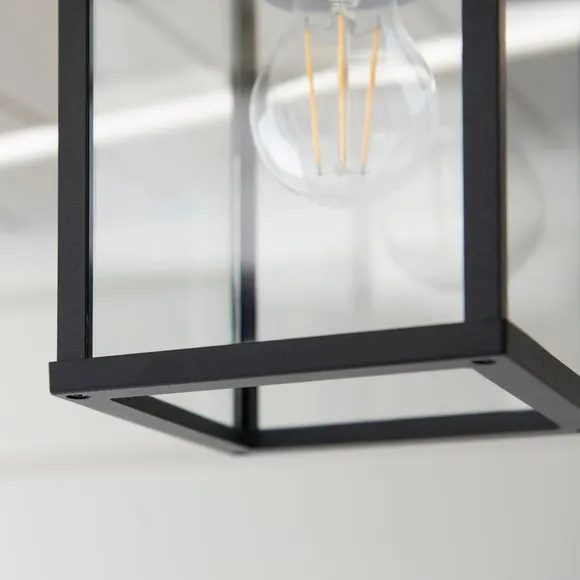 London Industrial Bathroom Flush Ceiling Light 3