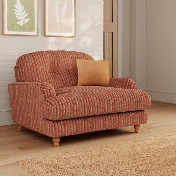 Martha Chunky Chenille Stripe Snuggle Sofa 1
