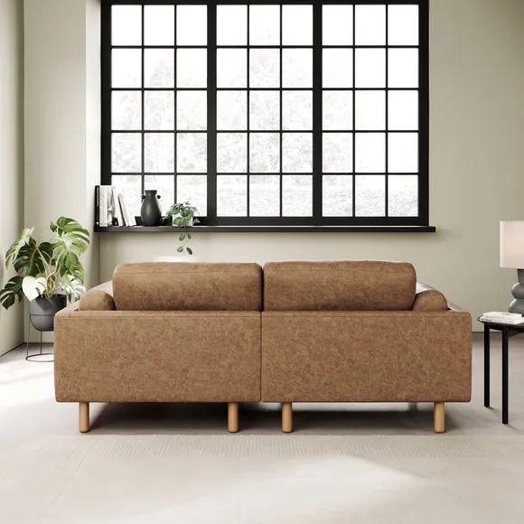 Newton Arizona Faux Leather Corner Chaise Sofa 4