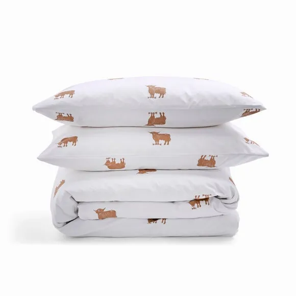 Highland Cow Quilt Cover & Pillowcase Set 4