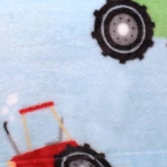 Farmyard Friends Blue Throw Blanket 120cm x 150cm 2