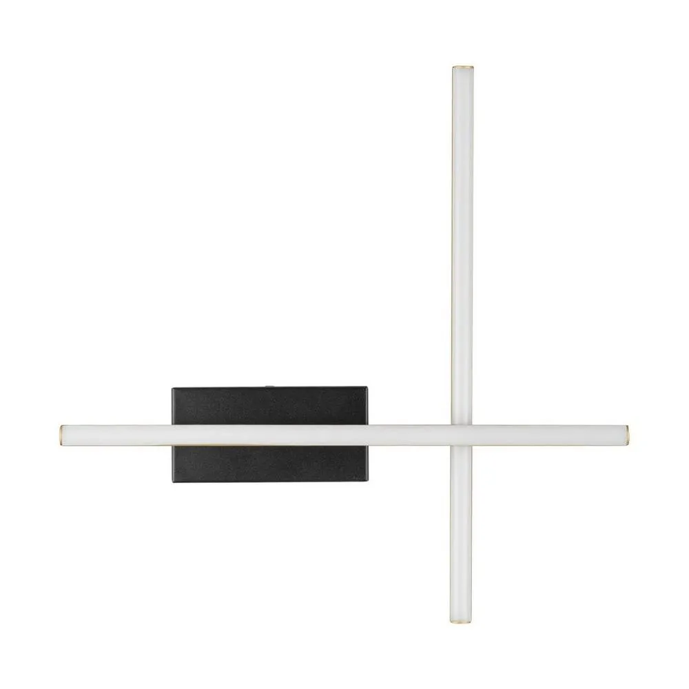 Netlighting Quam Wall Lamp Sandy Black Gold Triac Dimmable LED 14W 633lm 3200K