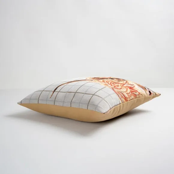 Highland Cow White Cushion 3
