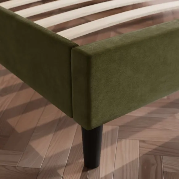 Alara Pleated Velvet Bed Frame 3