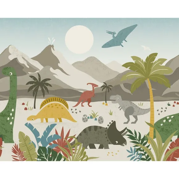 Dino Walk Wall Mural 4