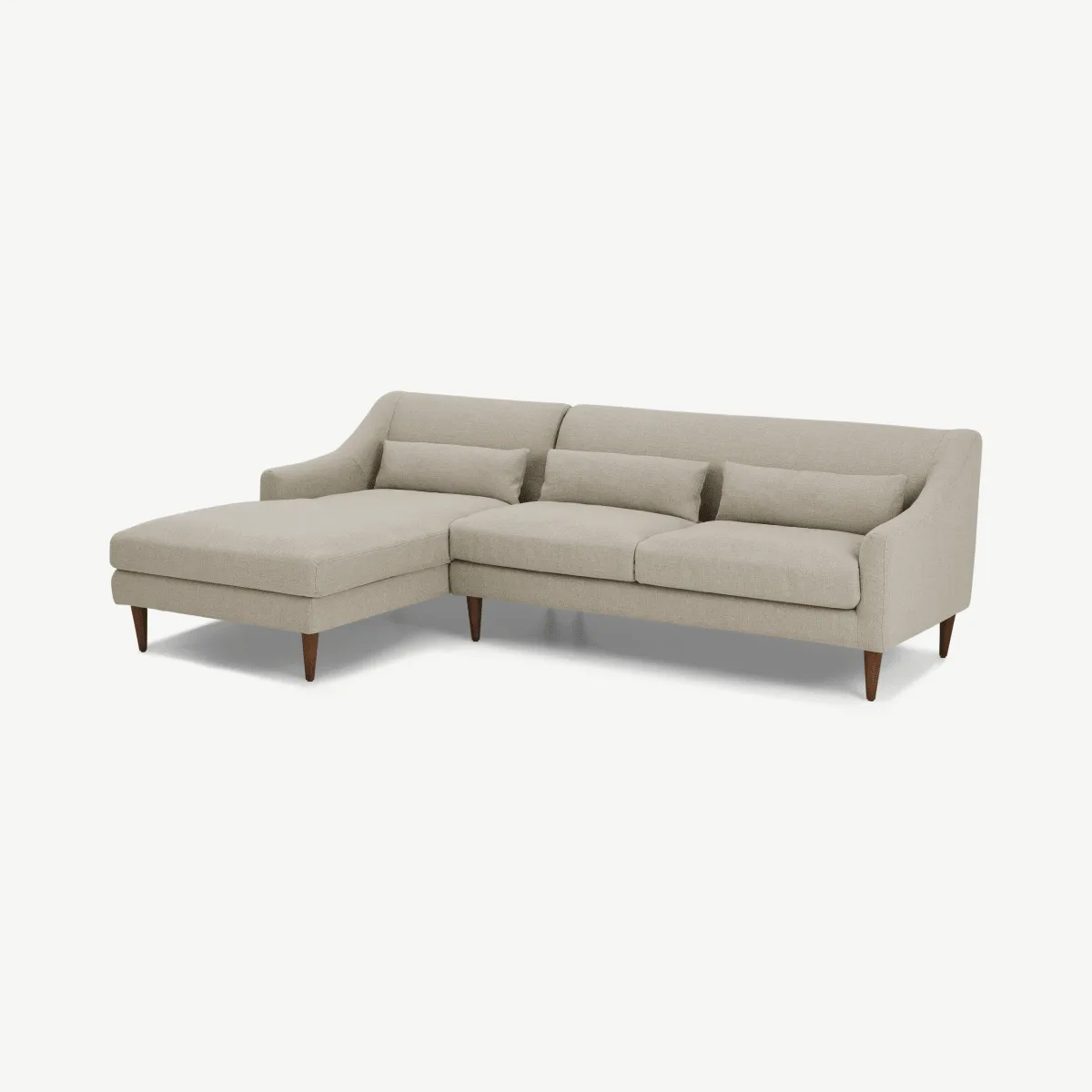 Herton Left Hand Facing Chaise End Sofa, Barley Weave