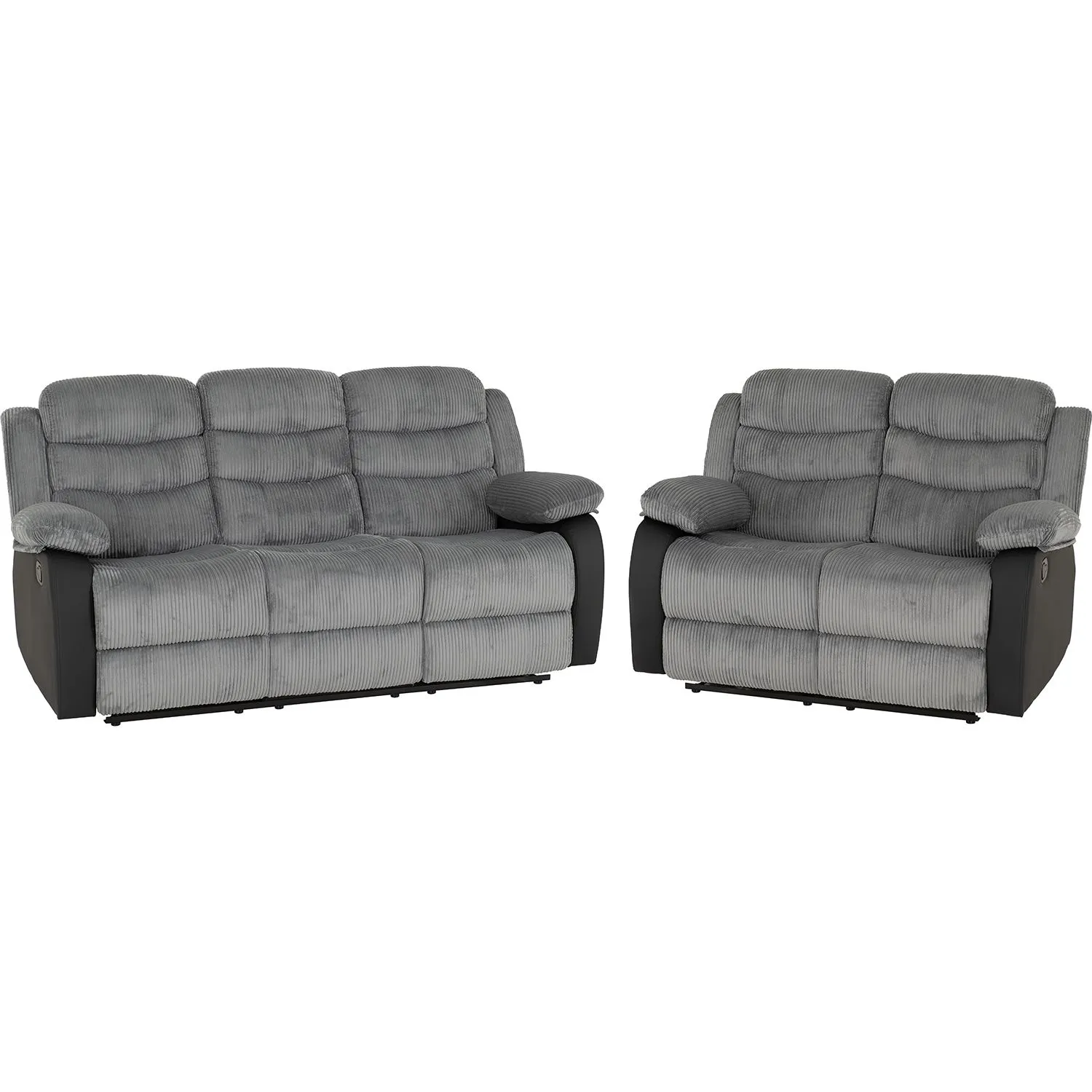 Seconique Roma 3+2 Recliner Suite in Grey 3