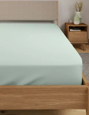 M&S Egyptian Cotton 230 Thread Count Deep Fitted Sheet