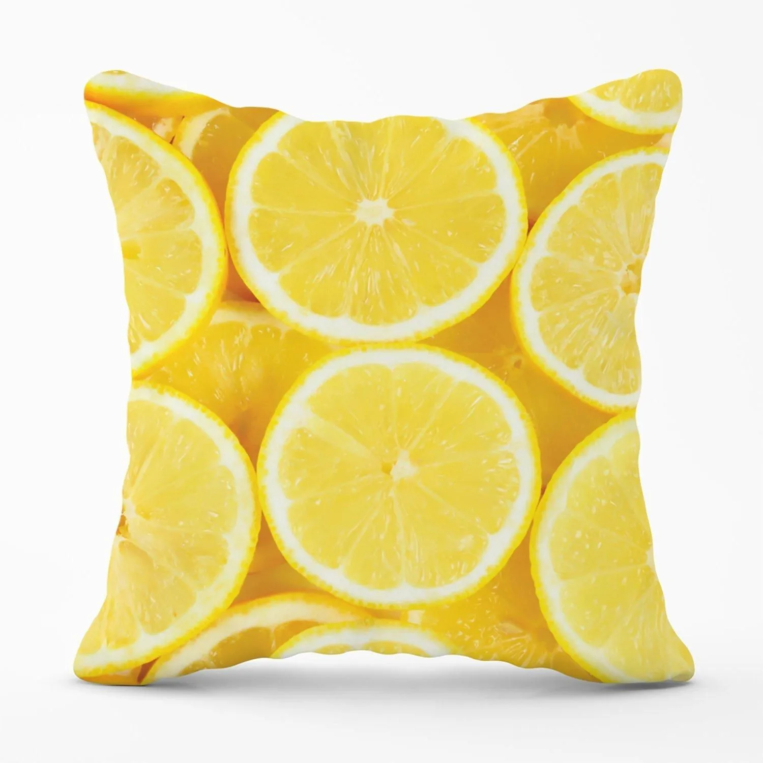 Warren Reed - Designer Vibrant Lemons Outdoor Cushion in Yellow