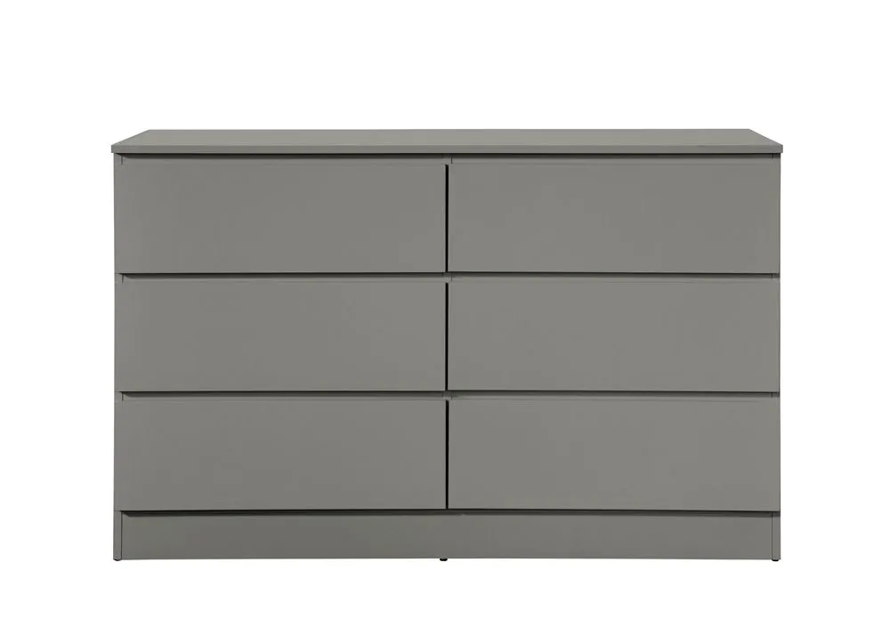 Birlea Oslo 6 Drawer Chest Grey 3