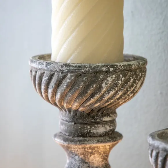 Gallery Direct Regent Candlestick Aged, Grey 3