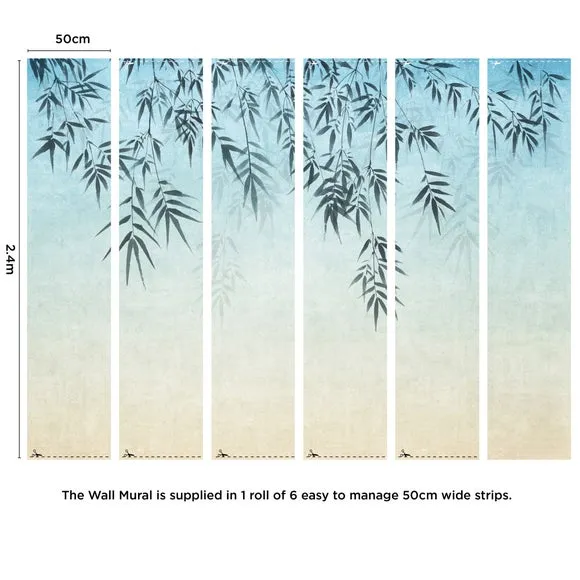 Ombre Leaf Wall Mural 4